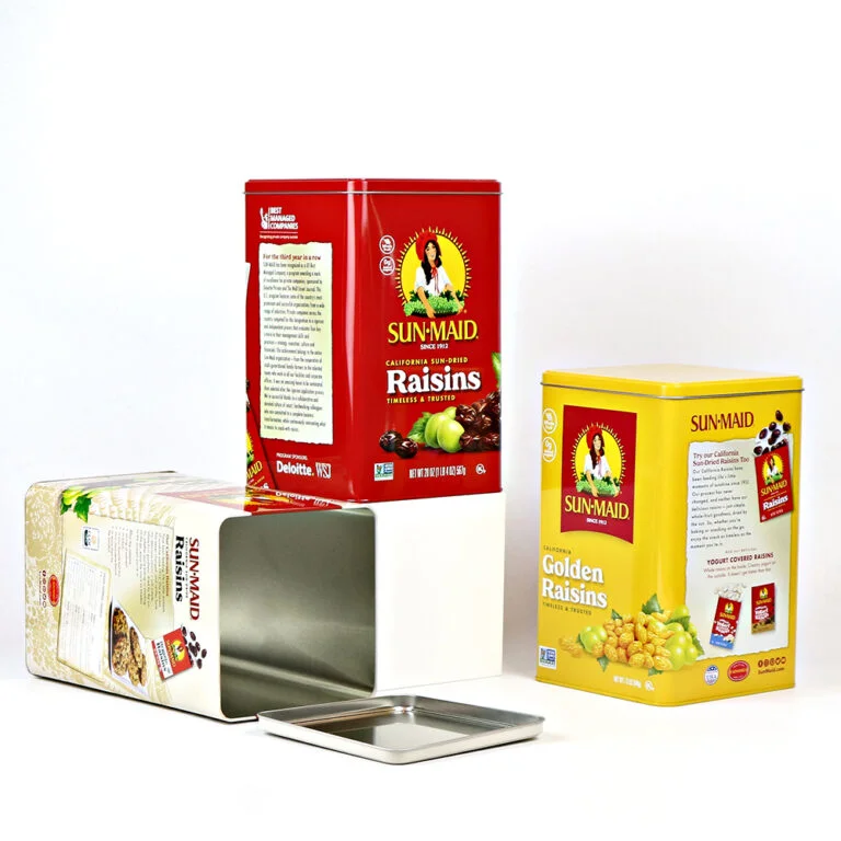 Square Tin Containers With Lid