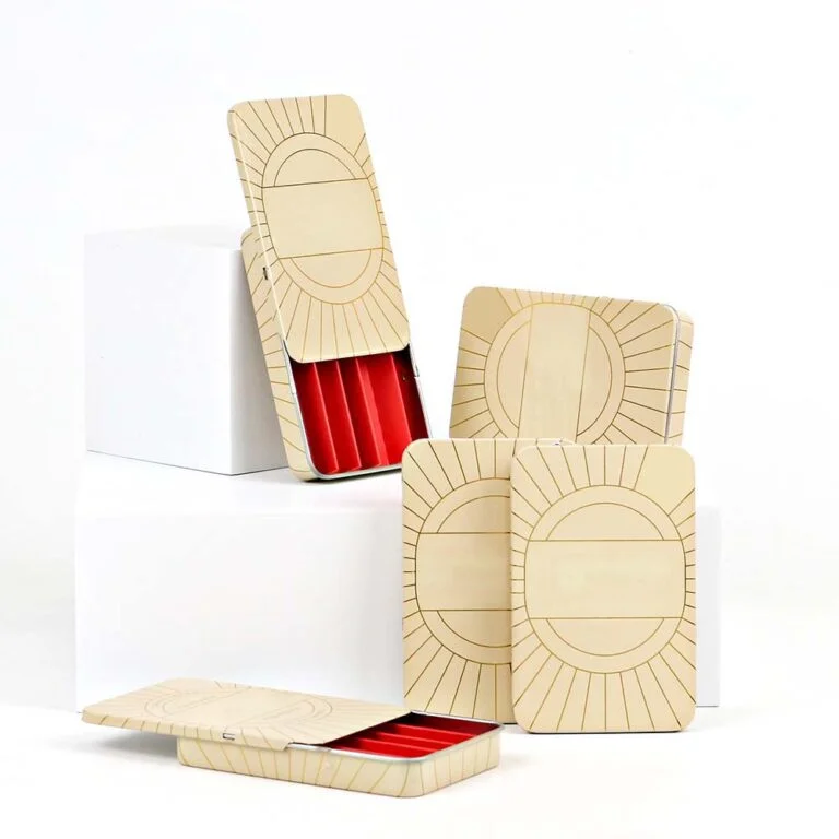 Slide Lid Tin Containers